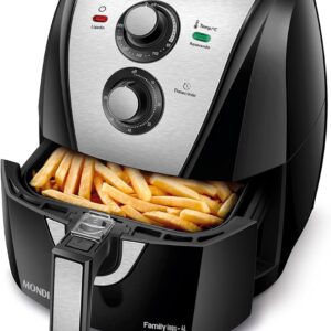 Fritadeira Sem Óleo Air Fryer 4L, Mondial, Preto/Inox, 1500W